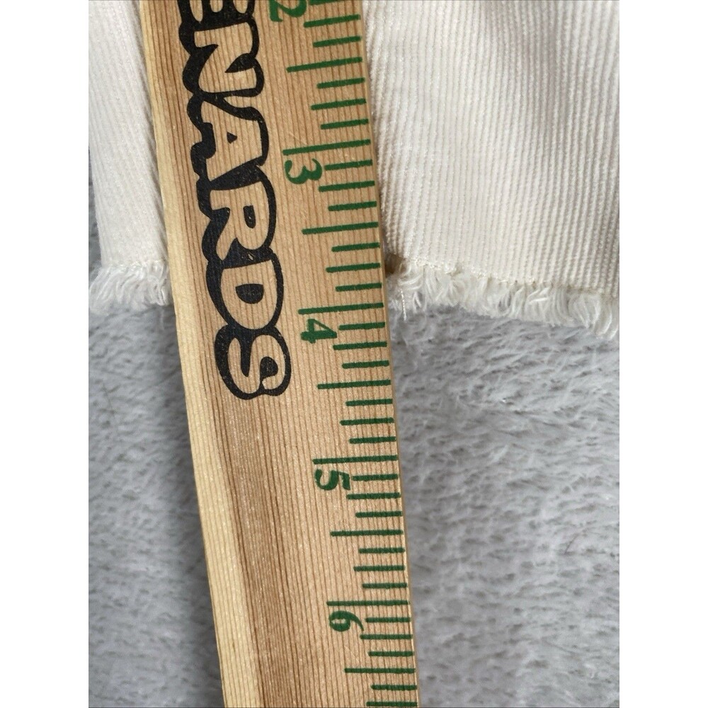 Carve Designs Oahu Shorts Women's 14 Cream 6” Raw Hem Corduroy - Picture 5 of 8